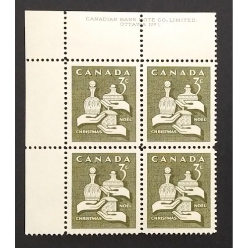 Canada 443 Plate Block UL No. 1 VF MNH