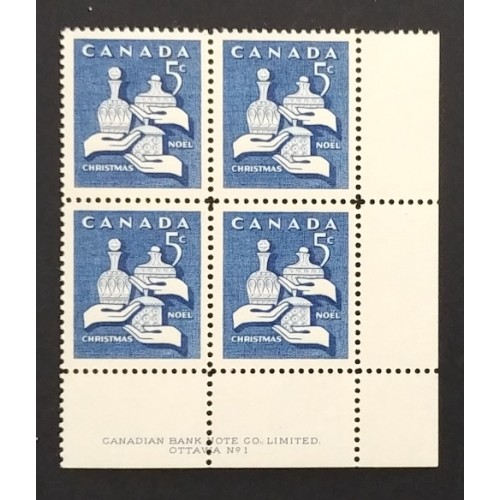 Canada 444 Plate Block LR No. 1 F-VF MLH