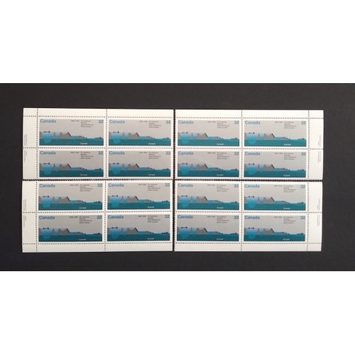 Canada 1015 Plate Blocks Matched Set VF MNH