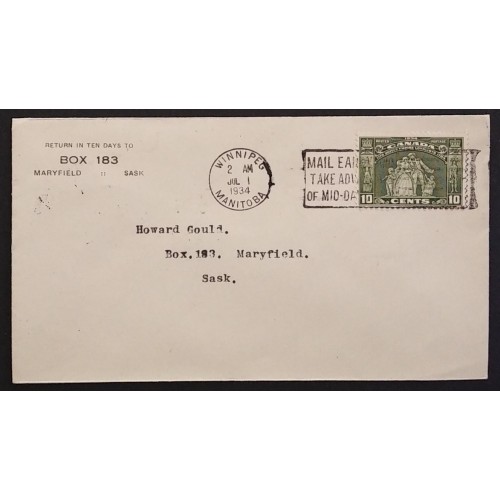 Canada 209 First Day Cover 1934 XF