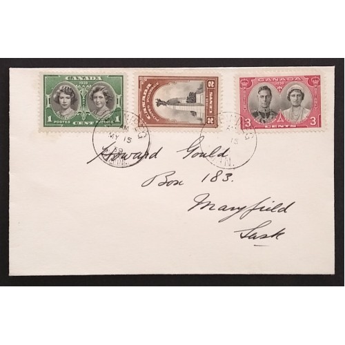 Canada 246-8 First Day Cover 1939 XF