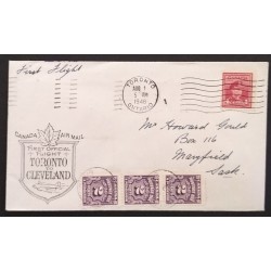 Canada 254|J16 on 1946 First Flight Cover XF