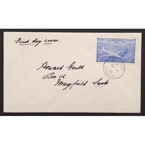 Canada CE3 First Day Cover 1946 XF