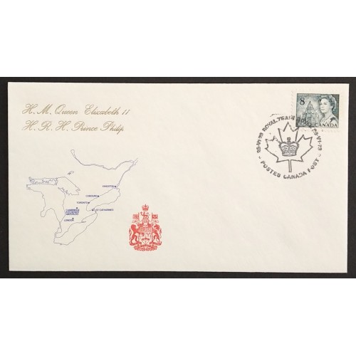 Canada 544 on Royal Visit Cover XF