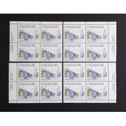 Canada 725 Plate Blocks Matched Set VF MNH