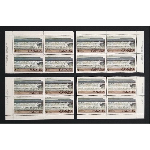 Canada 726a Plate Blocks Matched Set No. 2 VF MNH