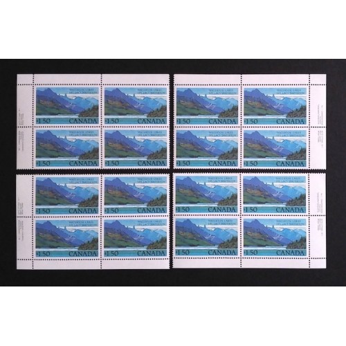 Canada 935|935i Plate Blocks Matched Set VF MNH