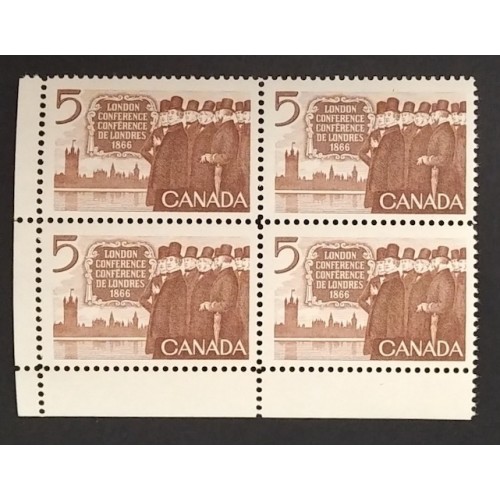 Canada 448 Corner Block LL VF MNH