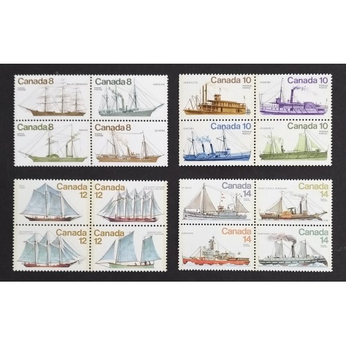 Canada 673a|703a|747a|779a Blocks Complete Set VF MNH