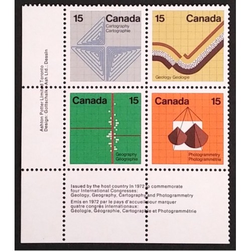 Canada 585a Plate Block LL VF MNH