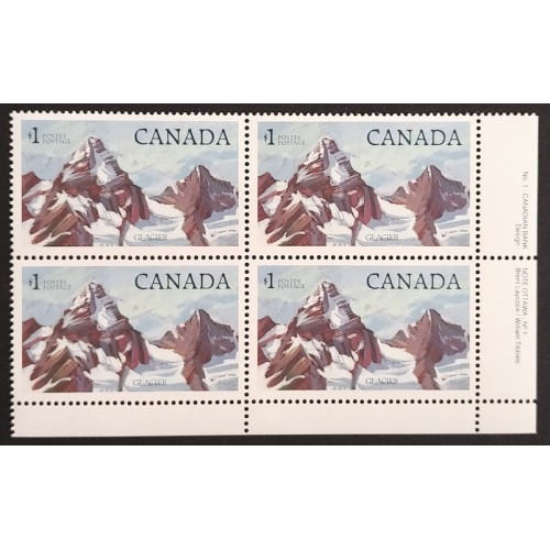 Canada 934 Plate Block LR No. 1 VF MNH