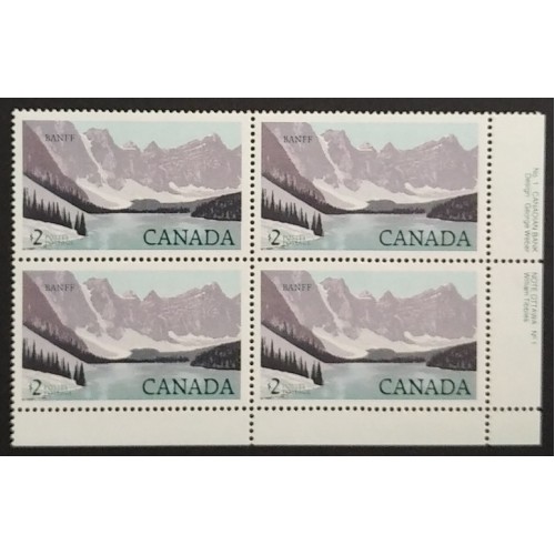 Canada 936 Plate Block LR No. 1 VF MNH