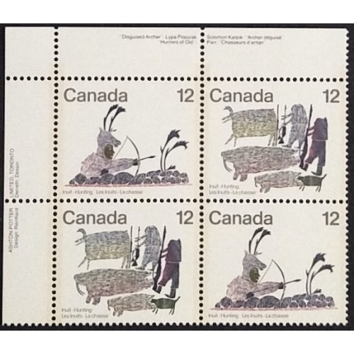Canada 751a Plate block UL VF MNH
