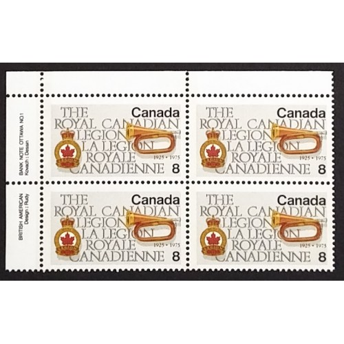 Canada 680i Plate Block UL No. 1 VF MNH