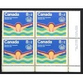 Canada B4 Plate Block LR VF MNH