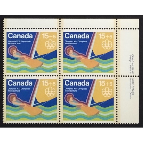 Canada B6 Plate Block UR VF MNH