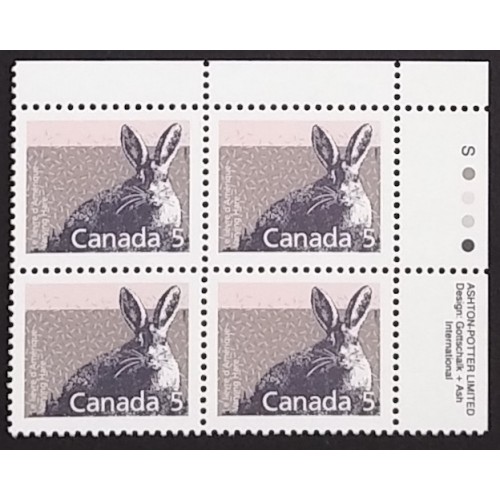 Canada 1158 Plate Block UR VF MNH