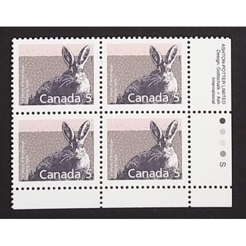Canada 1158 Plate Block LR VF MNH