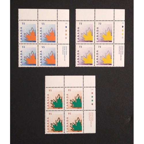 Canada 1684-6 Plate Blocks UR VF MNH