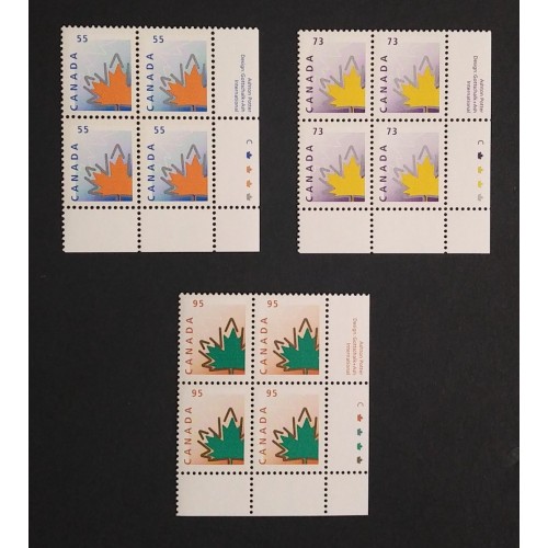 Canada 1684-6 Plate Blocks LR VF MNH