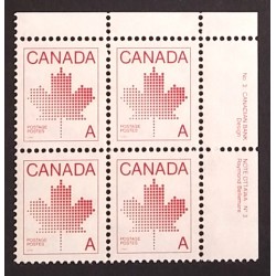 Canada 907ii Plate Block UR No. 3 VF MNH
