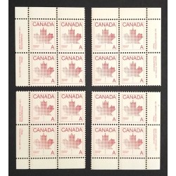 Canada 907 Plate Blocks Matched Set No. 1 VF MNH