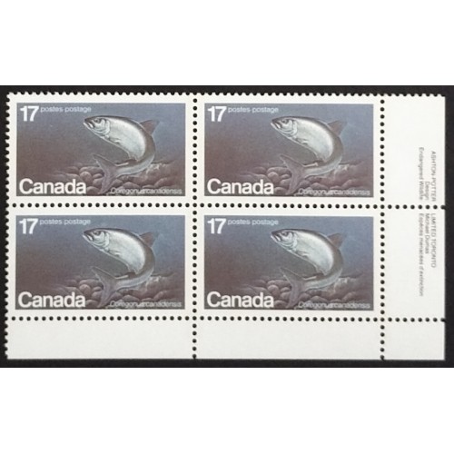 Canada 853 Plate Block LR\n VF MNH