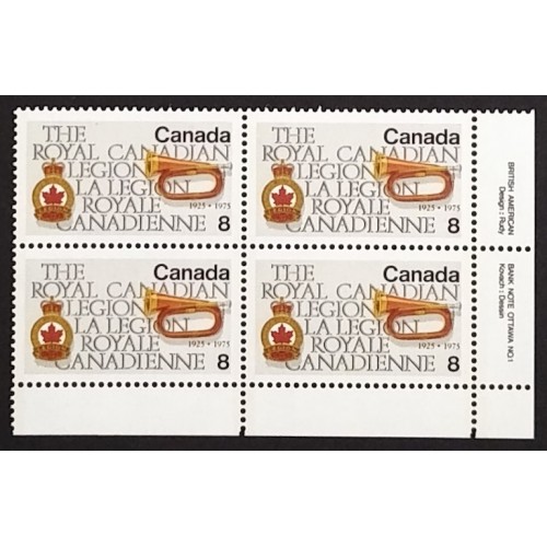 Canada 680i Plate Block LR No. 1 VF MNH
