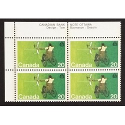 Canada 694i Plate Block UL VF MNH