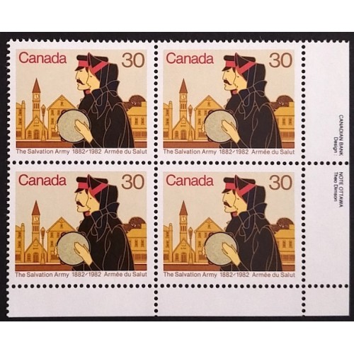 Canada 954 Plate Block LR VF MNH