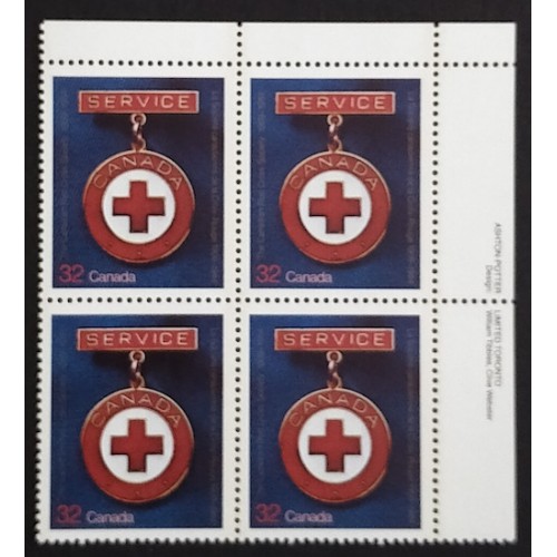 Canada 1013 Plate Block UR VF MNH
