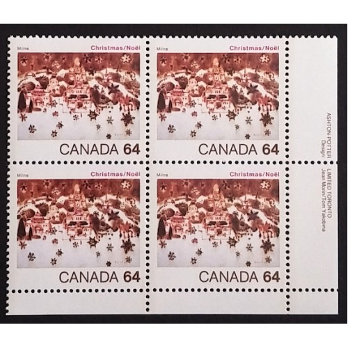 Canada 1042 Plate Block LR VF MNH