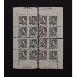 Canada 343 Plate Blocks Matched Set No. 3 VF MNH