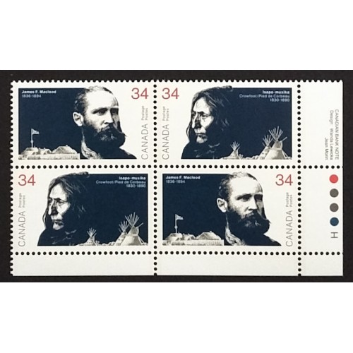 Canada 1109a Plate Block LR VF MNH