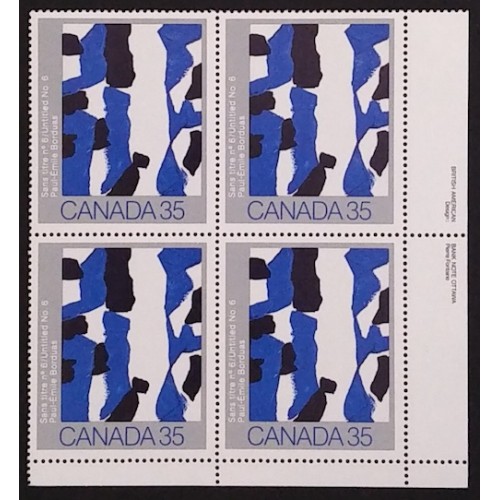 Canada 889 Plate Block LR VF MNH
