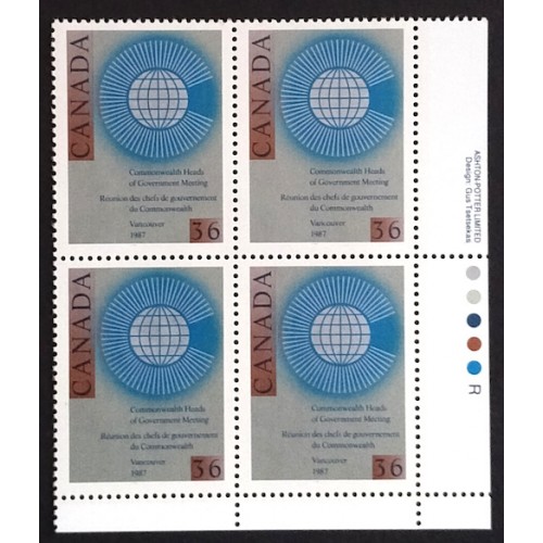 Canada 1147 Plate Block LR VF MNH