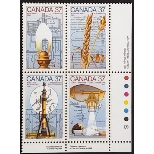 Canada 1209a Plate Block LR VF MNH