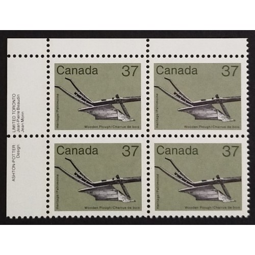 Canada 927 Plate Block UL VF MNH