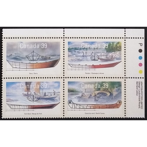Canada 1269a Plate Block UR VF MNH