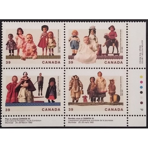 Canada 1277a Plate Block LR VF MNH