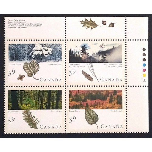 Canada 1286a Plate Block UR VF MNH