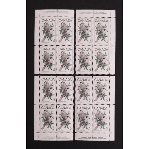 Canada 478 Plate Blocks Matched Set VF MNH