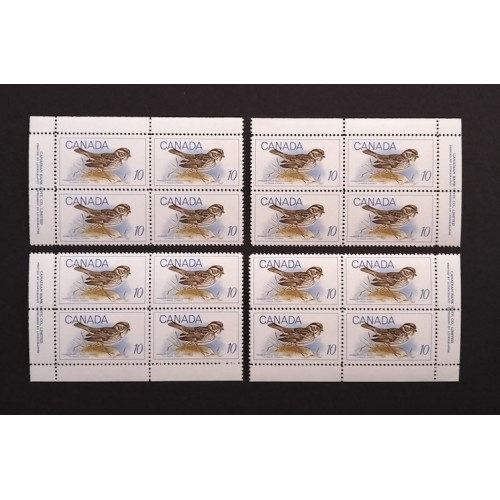 Canada 497 Plate Blocks Matched Set VF MNH
