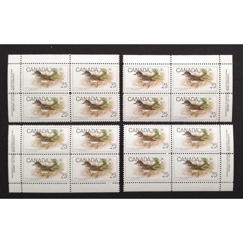 Canada 498 Plate Blocks Matched Set VF MNH